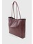 Bordo Kadın Retro El Ve Omuz Çanta Shopper Çanta 264 1
