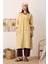 Çok Büzgülü Müslin Tunik Soft Sarı 4