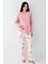Kadun Gül Kurusu Lohusa Pijama Takım, Modal Kumaş 1
