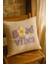 Mor Good Vibes Yazılı Desenli Punch Kırlent Yastık Kılıfı 2