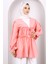 Yavruağzı Ön Bağlamalı Fırfırlı Kimono 3