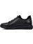 Erkek Siyah Bağcıklı Deri Casual Sneaker 25WFD6775FT 2