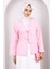 Pembe Ön Bağlamalı Püsküllü Kimono 3