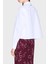 Pamuklu Boxy Fit Uzun Kollu Logolu Crop Gömlek Bayan Gömlek XW000668 AF15983 U0002 3