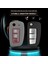 X-Trail Qashqai 3 Buton Sustalı Silikon Anahtar Kılıfı - Gri 3