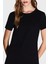 Taşlı Logo Detaylı Pamuklu Regular Fit Bisiklet Yaka T Shirt Bayan T Shirt XW001459 AF10356 UC001 4
