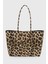 Leopar Desen Kadın Retro Shopper El Ve Omuz Çanta 264 4