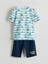 Lcw Kids Ekru Baskılı Erkek Çocuk Şortlu Pijama Takımı 4