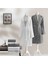 Yeni Sezon Pure Cotton Classic Aile Seti Raya ( Beyaz-Antrasit ) 1