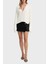% 100 Pamuk Relaxed Fit V Yaka Asimetrik Hırka Bayan Hırka XW001304 AF16552 U1003 2