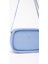 Mavi Shk62 Tek Bölmeli Suni Deri Ayarlanabilir Askılı Fermuarlı Çapraz Omuz Çantası 5