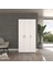 Ugi 3 Kapaklı Beyaz Elbise Dolabı / Toparlayıcı / Çok Amaçlı Dolap 90 3