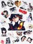 Kill La Kill Anime Telefon Laptop Bullet Journal Yapışkanlı Folyo Sticker Paketi 1