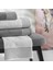 Yeni Sezon Pure Cotton Classic Aile Seti Nora ( Beyaz-Koyu Gri ) 2