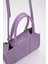 Lila Shk83 Deri Tek Bölmeli Fermuarlı Çift Askılı El, Kol Ve Omuz Çantası U:17 E:27 G:10 6