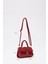 Kırmızı SHK109 Suni Deri Çıtçıtlı Ayarlanabilir Askılı Kadın El, Kol ve Omuz Çantası U:11 E:19 G:7 cm 2
