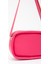Fuşya Shk62 Tek Bölmeli Suni Deri Ayarlanabilir Askılı Fermuarlı Çapraz Omuz Çantası 5