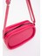 Fuşya Shk62 Tek Bölmeli Suni Deri Ayarlanabilir Askılı Fermuarlı Çapraz Omuz Çantası 7