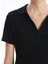 Lcwaıkıkı Classic Siyah Polo Yaka Kadın Tişört 4