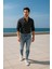 Erkek Skinny Ripped Jean Açık Mavi 1