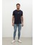 Erkek Skinny Ripped Jean Açık Mavi 6