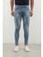 Erkek Skinny Ripped Jean Açık Mavi 8