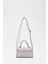 Gri SHK109 Suni Deri Çıtçıtlı Ayarlanabilir Askılı Kadın El, Kol ve Omuz Çantası U:11 E:19 G:7 cm 4