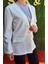 Bağlamalı Beyaz Blazer Ceket 4