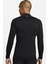 Dri Fit Performans Warm Mock Slim Fit Sweatshirt Erkek Koşu Antrenman Sweatshirt Siyah 2