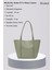 Mint Yeşili Shk80 Önü Cepli Çıtçıtlı Makyaj Çantalı Deri Büyük Boy Kol Ve Omuz Çantası U:26 E:40 G:8 Cm 3