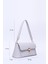 Gri SHK153 Suni Deri Kilit Detaylı Standart Askılı Tek Bölmeli El, Kol ve Omuz Çantası U:15 E:29 G:9 cm 2