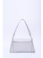 Gri SHK153 Suni Deri Kilit Detaylı Standart Askılı Tek Bölmeli El, Kol ve Omuz Çantası U:15 E:29 G:9 cm 4