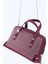 Bordo SHK223 Süet Kumaş Taşlı Mini Boy Fermuarlı Tek Bölmeli Zincirli El. Kol ve Omuz Çantası 8