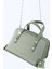 Mint Yeşil SHK223 Süet Kumaş Taşlı Mini Boy Fermuarlı Tek Bölmeli Zincirli El. Kol ve Omuz Çantası 8