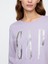 Kadın Lila Gap Logo Relaxed Fleece Sweatshirt 3