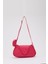 Fuşya Shk96 Suni Deri Tek Bölmeli Cüzdanlı Kol ve Omuz Çantası 1