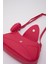 Fuşya Shk96 Suni Deri Tek Bölmeli Cüzdanlı Kol ve Omuz Çantası 5