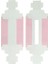 Montajsız Kapaklı Makaron Kutusu Pembe 5X20X5 cm - 50 Adet 2