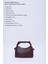 Bordo SHK24 Orjinal Soft Deri Düğüm Detaylı Zincir Askılı El ve Omuz Çantası U:14 E:22 G:8 cm 3