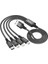 Hoco X76 4in1 Type-C + iPhone Lightning + Micro USB 2A Şarj KABLOSU-(1903) - CPTD8903-2297 2