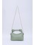 Mint Yeşil SHK24 Orjinal Soft Deri Düğüm Detaylı Zincir Askılı El ve Omuz Çantası U:14 E:22 G:8 cm 1