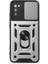 Samsung Galaxy A03S Kılıf Pars Lens Yüzüklü Silikon - Gümüş - CPTD2041-4262 1