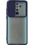Xiaomi Redmi Note 8 Pro Kılıf Palm Buzlu Kamera Sürgülü Silikon - Lacivert - CPTD1950-1292 1