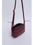 Bordo Shk22 Deri,İki Bölmeli Ön Cep Detaylı, Fermuarlı, Ayarlanabilir Askılı, Mini Urban El,Kol Ve Omuz Çantası 5