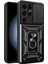 Samsung Galaxy S24 Ultra Kılıf Pars Lens Yüzüklü Silikon - Siyah - CPTD2099-6076 1