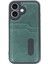 iPhone 16 Kılıf Sara Kartvizitli Deri Kılıf - Koyu Yeşil - CPTD9219-8053 2