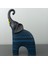 Modern Afrika Esintisi – 2’li Küçük Boy Dekoratif Fil Biblo Seti (17.5 x 10.5 Cm) 3