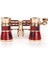 Nefis Işlemeli Tiyatro / Opera Dürbünü 3X25 Prinç Metal Kaplamalı Retro Kahver - KRM2953-7676 4