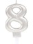 8 Rakam Mum Gümüş Renk - KRM8133-9878 1