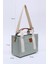 Yeşil SHK138 2 Bölmeli Kanvas Kumaş Ayarlanabilir Askılı Fermuarlı El, Kol ve Omuz Çantası U:17 G:24 E:10 cm 2